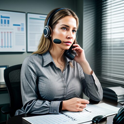 Lady Taking Appointment on Phone